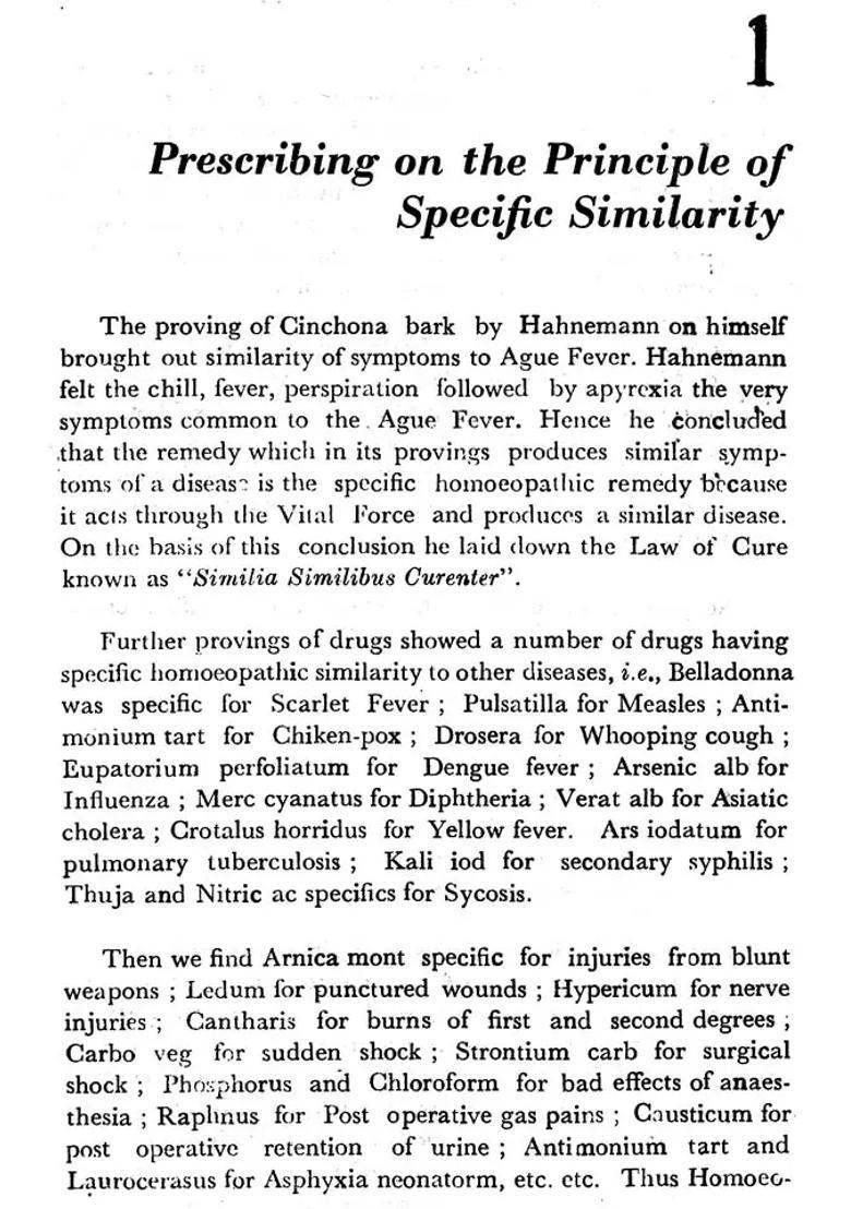 Principles of Prescribing Collected from Clinical Experiences of Pioneers of Homoeopathy - Indya
