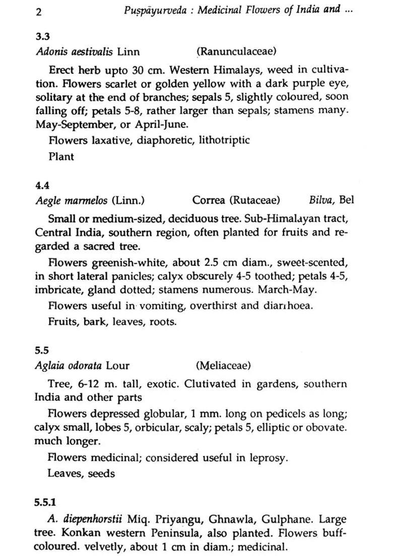 Medicinal Flowers ( Puspayurveda Medicinal Flowers of India and Adjacent Regions) - Indya