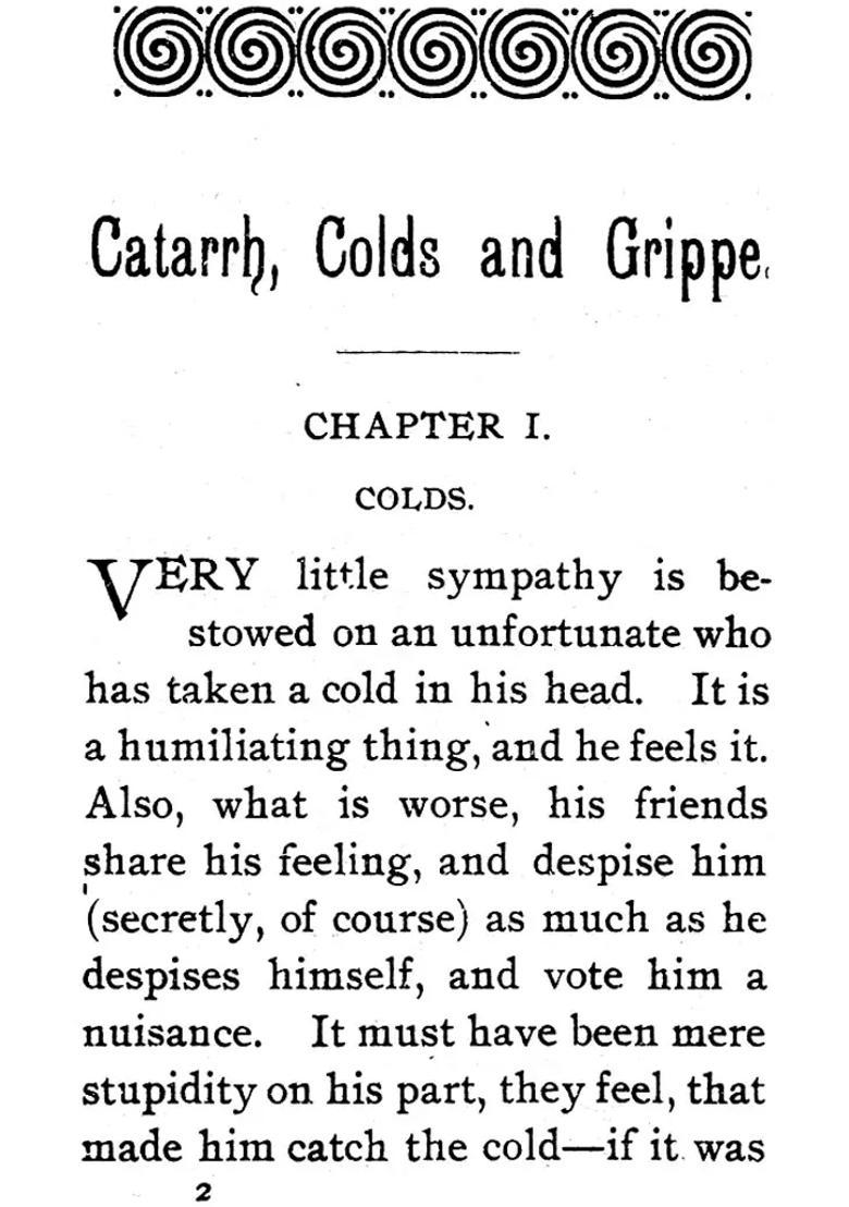 Catarrh, Colds and Grippe (Including Prevention and Homeopathic Cure) - Indya