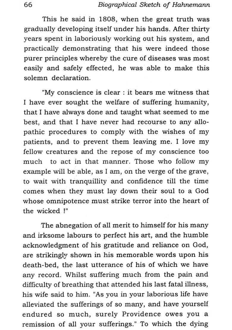 The Spirit of Homoeopathy and Biographical Sketch of Hahnemann - Indya