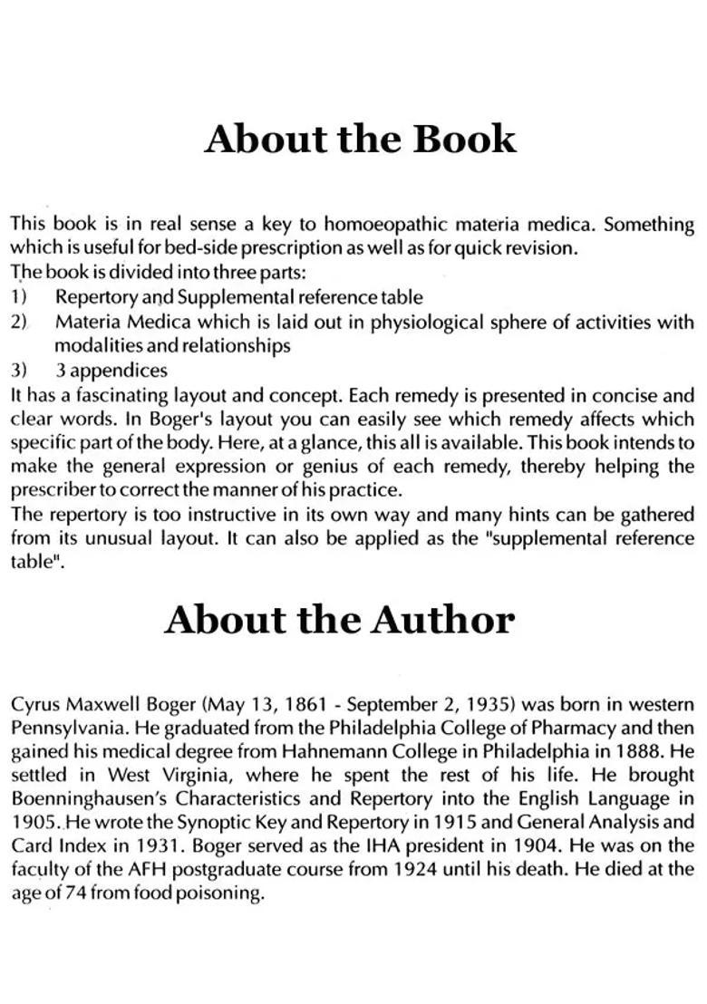 A Synoptic Key to the Materia Medica - Indya