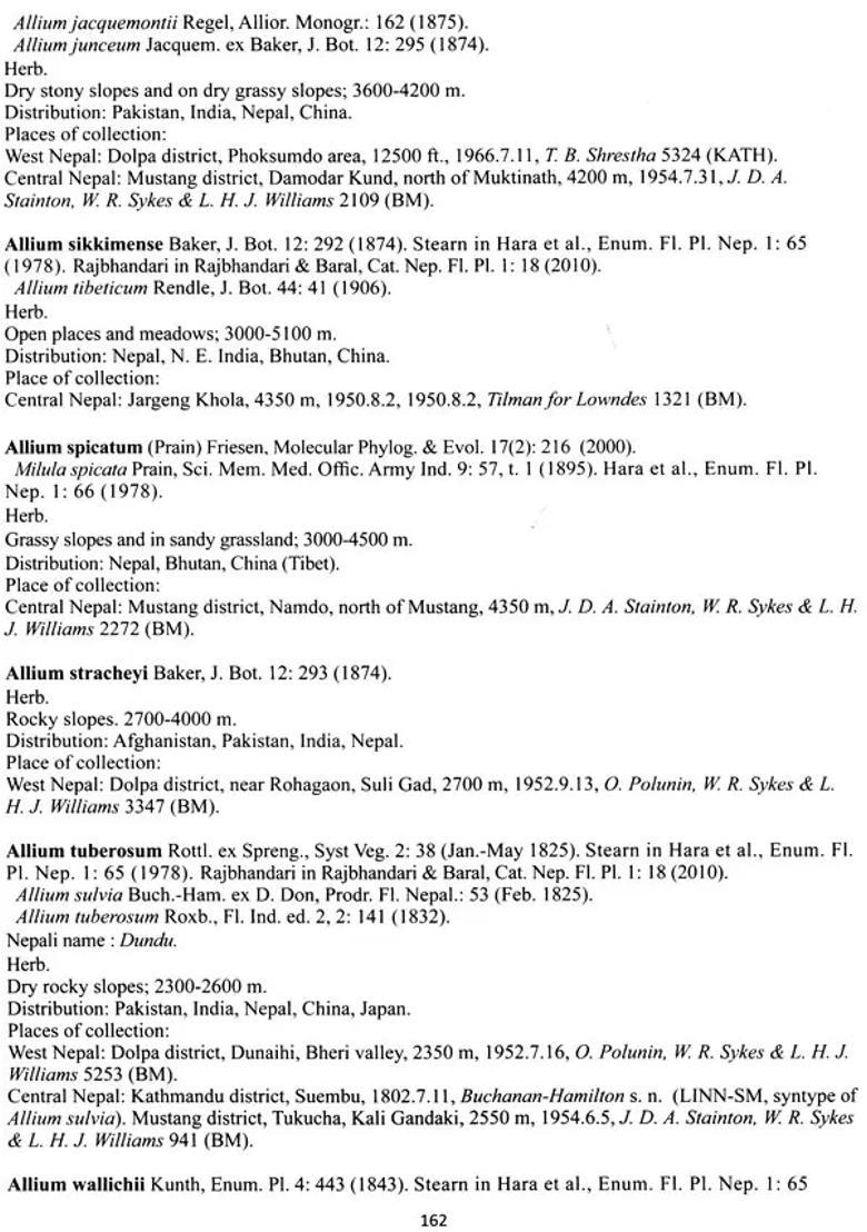 A Handbook of The Flowering Plants of Nepal (Vol-I) - Indya