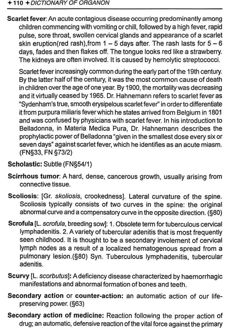 Dictionary of Organon (Difficult and Obsolete Words Made Easy with Modern Terms) - Indya