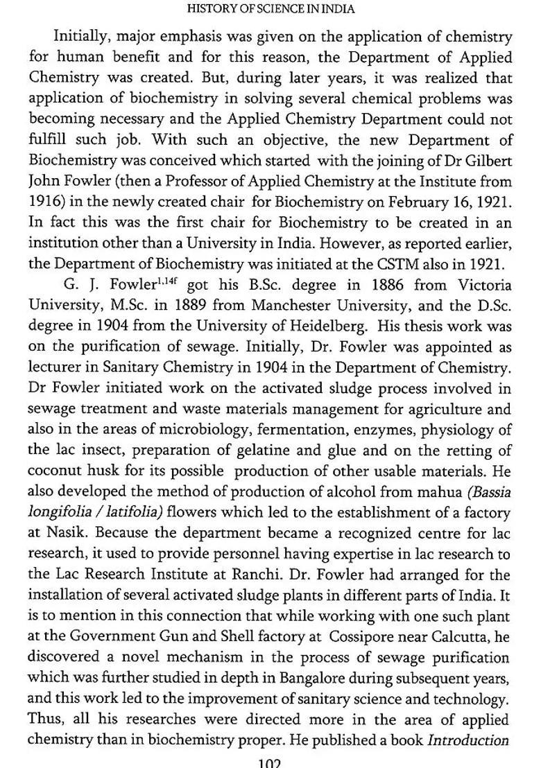 History of Science in India - Biochemistry, Biophysics and Molecular Biology (Volume VIII) - Indya