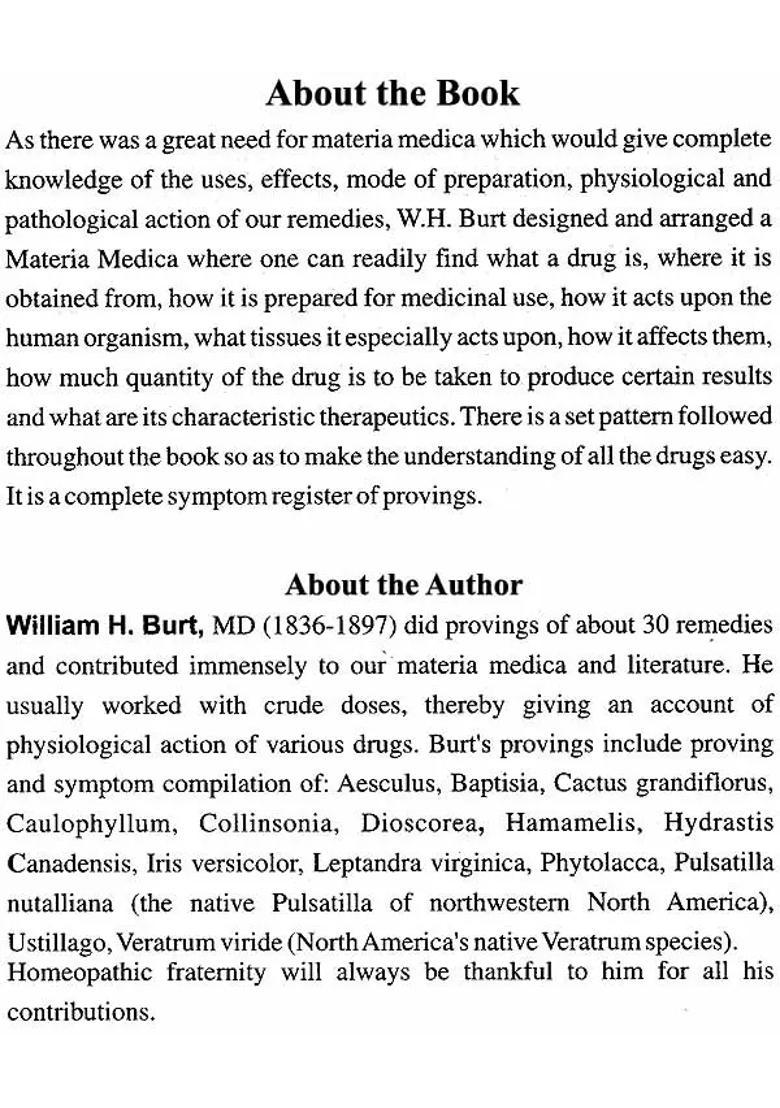 Physiological Materia Medica - Containing All That is Known of The Physiological Action of Our Remedies - Indya