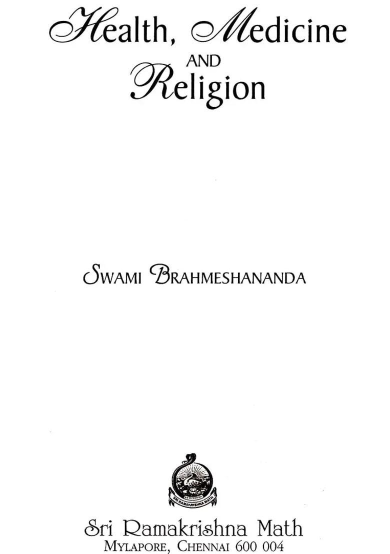 Health, Medicine and Religion - Indya