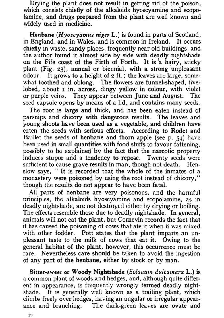 Poisonous Plants (An Old and Rare Book) - Indya