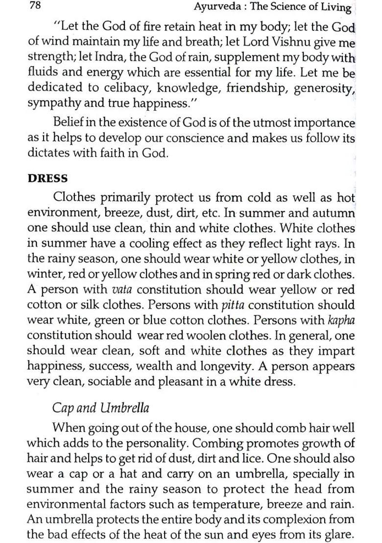 Ayurveda - The Science of Living (Health and Vigour Forever) - Indya