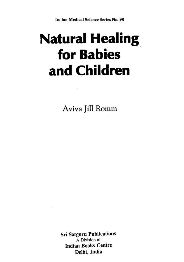 Natural Healing For Babies and Children - Indya