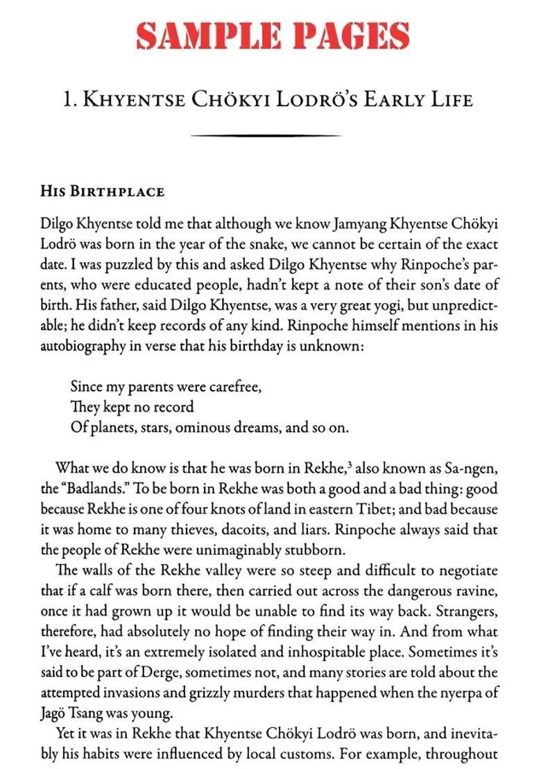 The Life and Times of Jamyang Khyentse Chokyi Lodro (The Great Biography by Dilgo Khyentse Rinpoche and Other Stories) - Indya