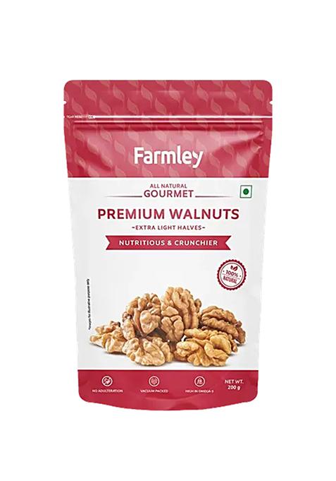 Premium Walnut Kernel - Walnuts Without Shell, Akhrot, Dry Fruits, Natural Akhrot Giri, Rich In Proteins And Antioxidants - 200 G - Pouch