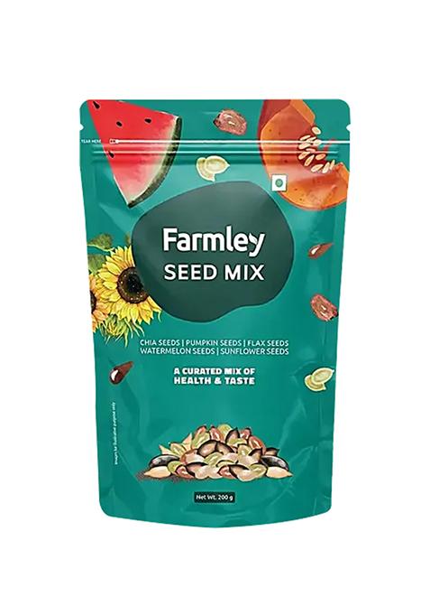 Seed Mix - Sunflower Seeds, Pumpkin Seeds, Watermelon Seeds, Brown Flax Seeds, Chia Seeds - 200 G