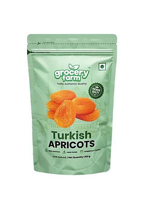 Turkish Apricots - Premium And Hand Picked, 100% Natural - 200 G