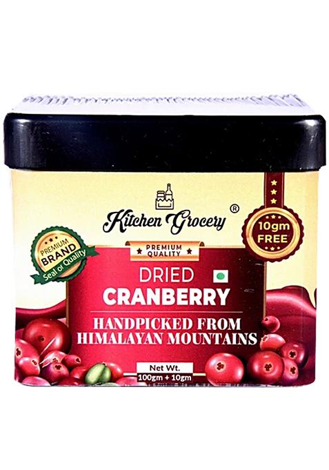 Dried Cranberry - Low In Calorie, No Preservatives - 100 G - (Get 10 G Extra)