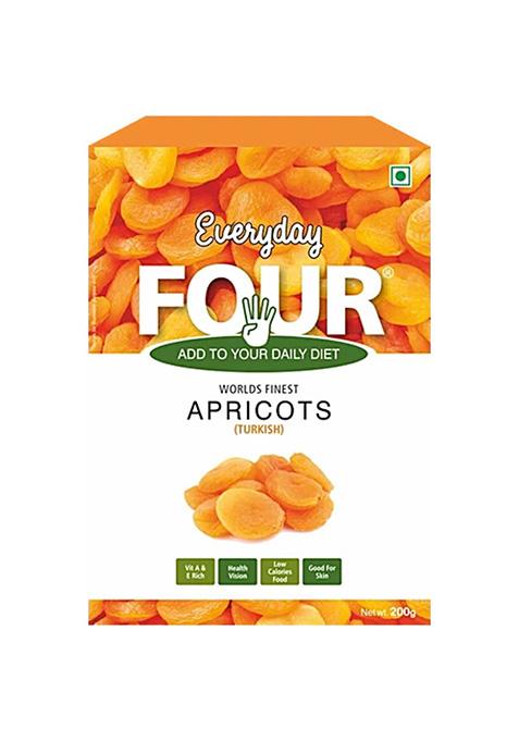 Turkish Apricots - Rich In Vitamin A, E, Good For Skin And Vision - 200 G