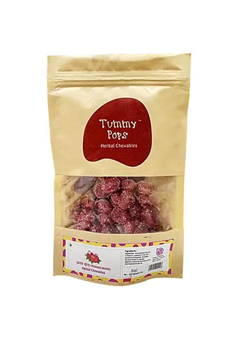 Tummy Pops Mouth Freshener - Anardana-Pomegranate  Refill Pack - 235 G - Zipper Pouch