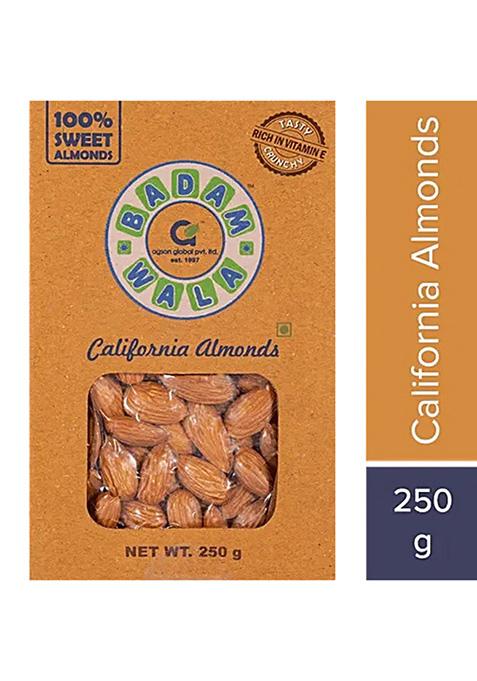 California Almonds Kernels - Crunchy, Rich In Vitamin E - 250 G