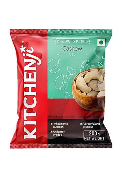 Cashew - Whole, Loaded With Nutrients - 200 G - Pouch