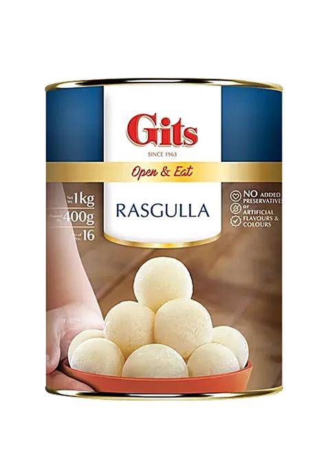 Gits Rasgulla - Made With Chenna, 16 Pcs Tin