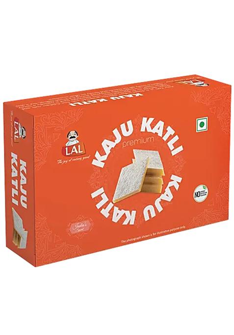 Lal Kaju Katli Cashew Based Indian Dessert No Preservatives 200 G Mono Carton