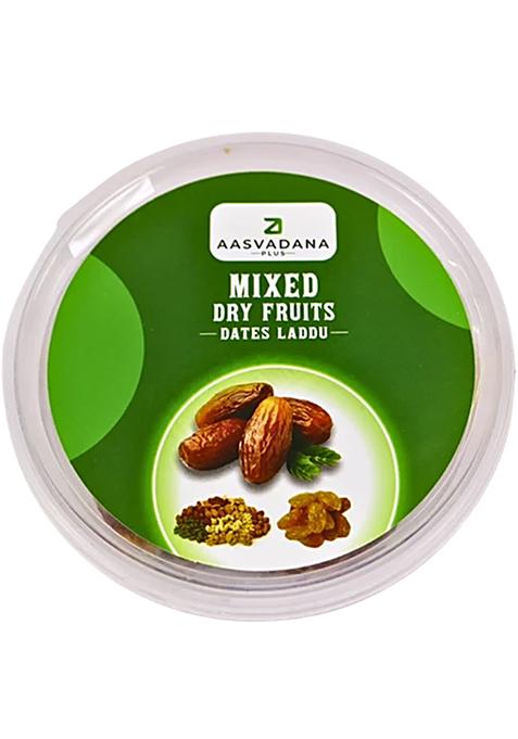 Aasvadana Plus Mixed Dry Fruits Dates Laddu, 175 G