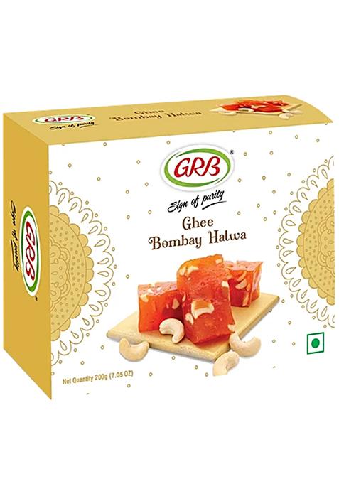 Grb Bombay Halwa - Traditional Delicacy-Sweets, Dessert, For Celebrations, Special Occasions, 200 G Box