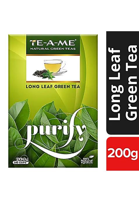 Te-A-Me Green Tea - Long Leaf, 100% Natural, 200 G