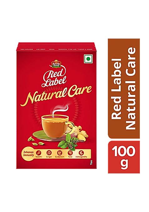 Red Label Natural Care Tea With 5 Ayurvedic Ingredients, 100 G