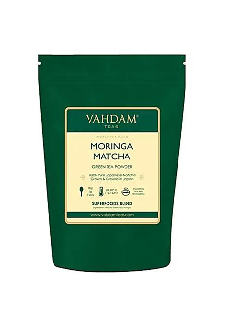 Vahdam Moringa Matcha Green Tea Powder, Japan Origin - Aids Digestion, 50 G