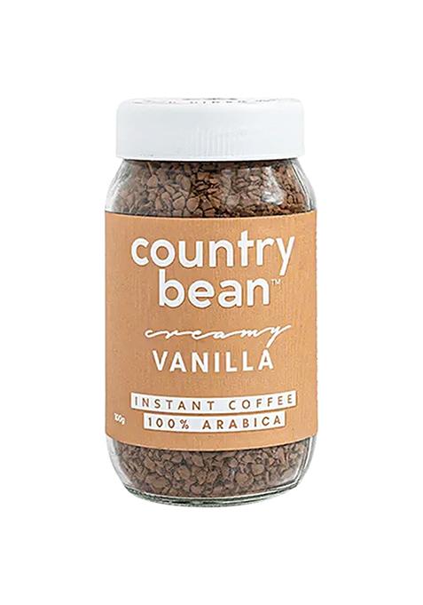 Country Bean Flavoured Instant Coffee - Vanilla, Bold Flavour, 100% Arabica, 100 G