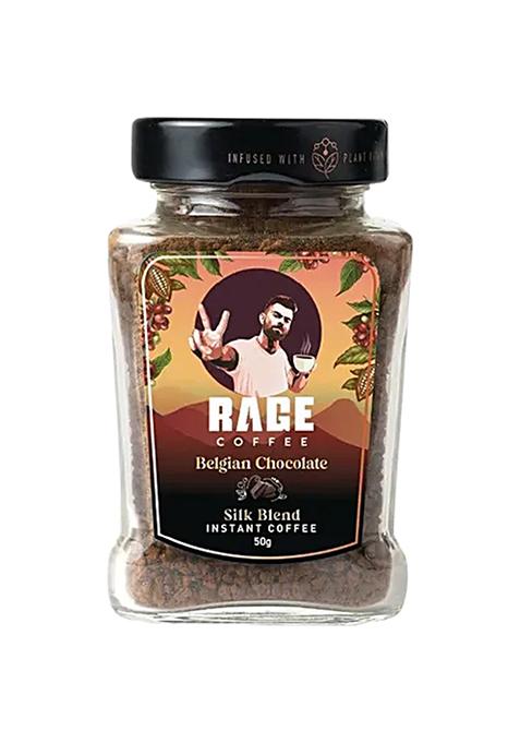 Rage Coffee Belgian Chocolate Silk Blend Instant Coffee, 50 G