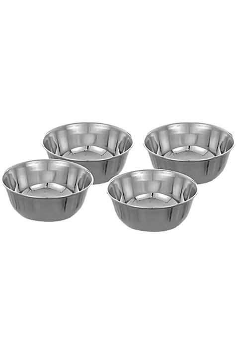 Jensons Stainless Steel Mukta Wati-Katori - Strong, Durable, Size-15.24, 4 Pcs