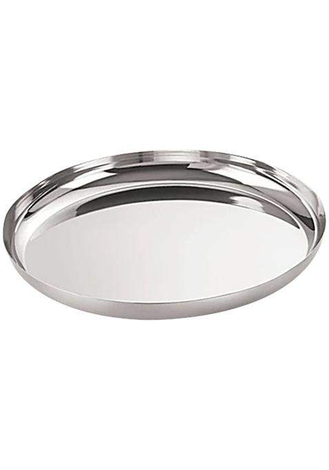 Neelam Stainless Steel J.K. Khumcha-Thali - Durable Size No. 12, 18 G Prm, 1 Pc