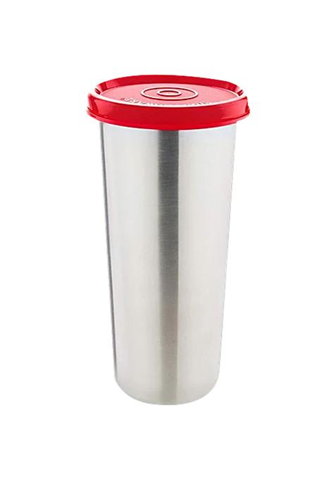 Signoraware Jumbo Stainless Steel Tumbler-Sipper - Premium, Strong And Durable, Bpa Free, Red, 450 Ml