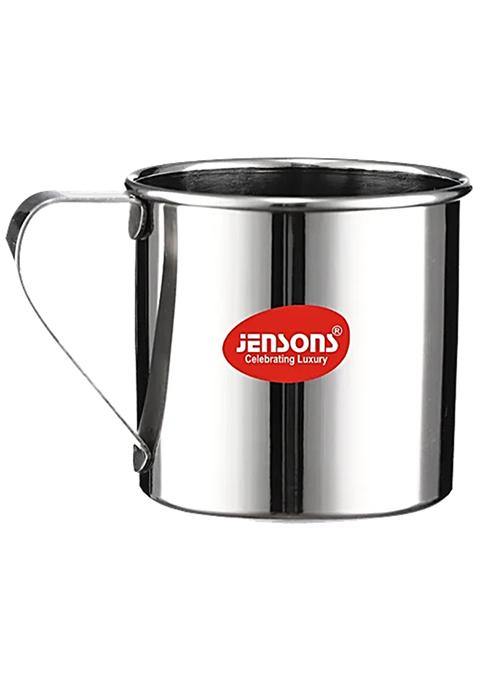 Jensons Stainless Steel Mug - Strong, Durable, For Home And Kitchen, Silver, 250 Ml (1 Pc)