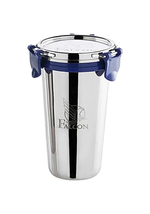 Pddfalcon Stainless Steel Glass - Econxt, Blue, 450 Ml