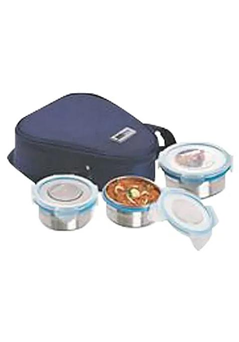 Steel Lock Stainless Steel Lunch Box With Insulated Bag - Hl-1261, 3 Pcs