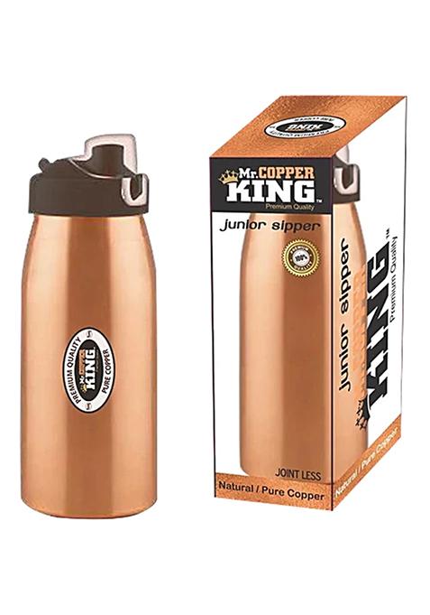 Mr.Copper King Copper Sipper Bottle Junior Jointless, 700 Ml