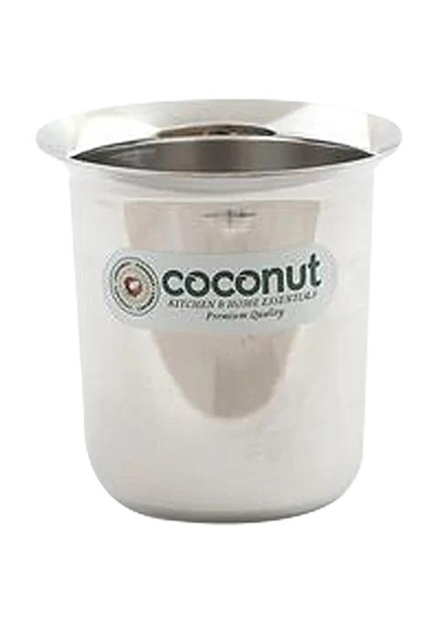 Coconut Stainless Steel Coffee Glass - Plain, Strong, Durable, Long-Lasting, 150 Ml (Pack Of 2)