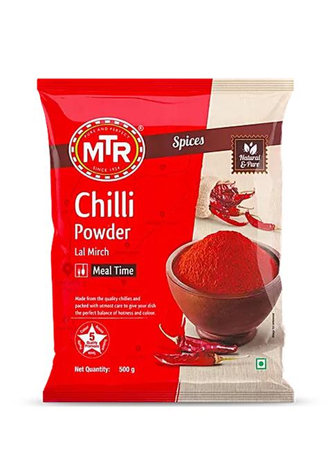 Mtr Chilli Powder Stemless 500 G Pouch