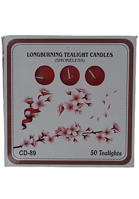 Vc Vc Red Tea Lights Red 50 Pcs