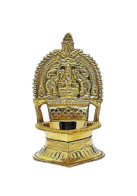 Trm Lamp Stand Pooja Kaamakshi Lakshmi Diya Stand Brass Metal 1 Pc