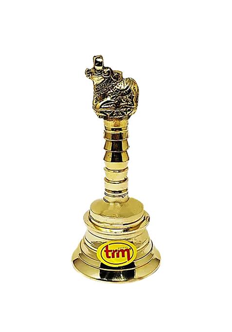 Trm Pooja Bell Brass Metal No5 For Worshiphawan Use 1 Pc