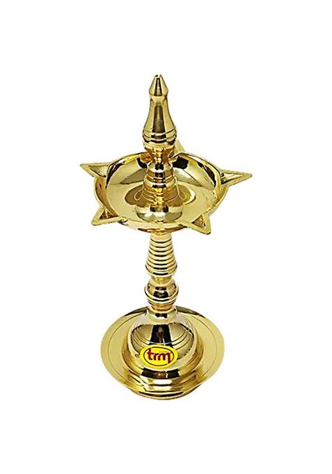 Trm Kerala Fancy Diya Stand No 10 Brass Lamp Stand For Pooja Use 1 Pc