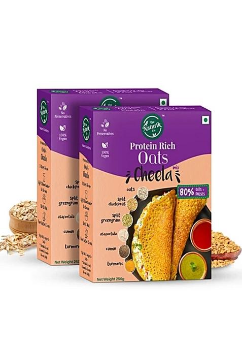 The Naturik Co. Protein Rich Oats Cheela Mix 250 g (Pack Of 2)