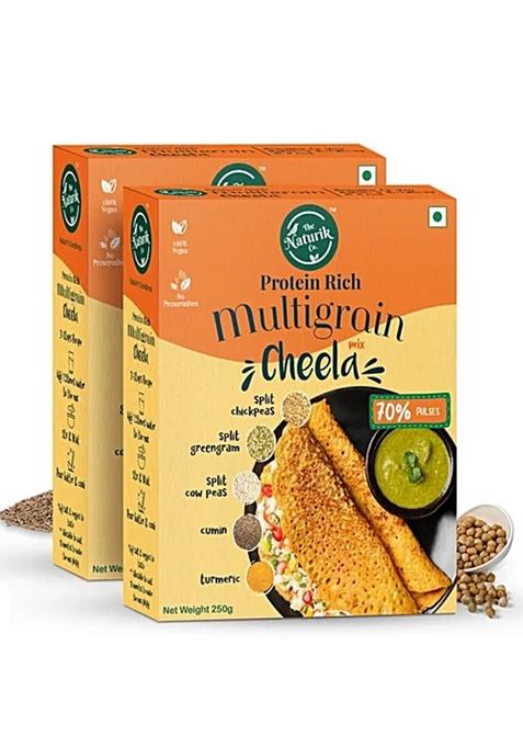 The Naturik Co. Protein Rich Multigrain Cheela Mix 250 g (Pack Of 2)