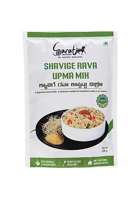 Sarati Instant Shavige Rava Upma Mix Traditional Breakfast 200 g