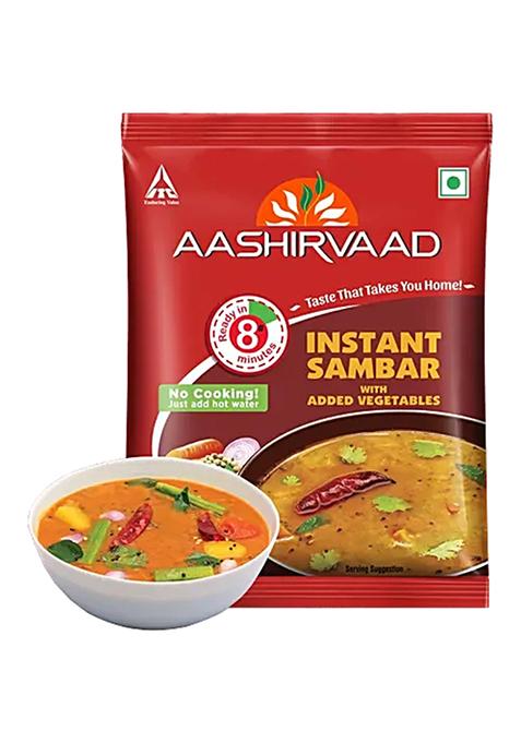 Aashirvaad Instant Sambar With Added Vegetables 30 g Pouch