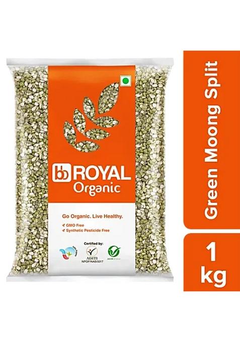 Bb Royal Organic Green Moong Dal Split 1 Kg