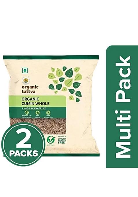 Organic Tattva Organic Cumin Whole 2 X 100 g Pouch